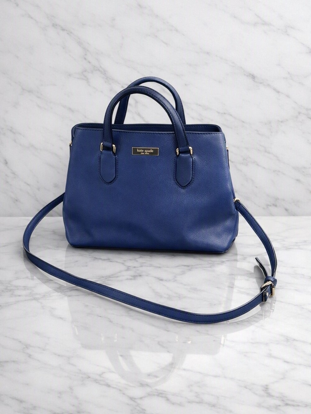 KATE SPADE SACHEL BAG IN NAVY ROYAL BLUE.SMALL SIZE